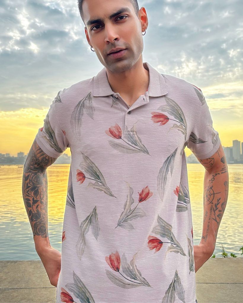 Textured Polo T-Shirt for men