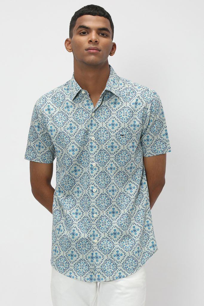 Mufti print casual shirts for men
