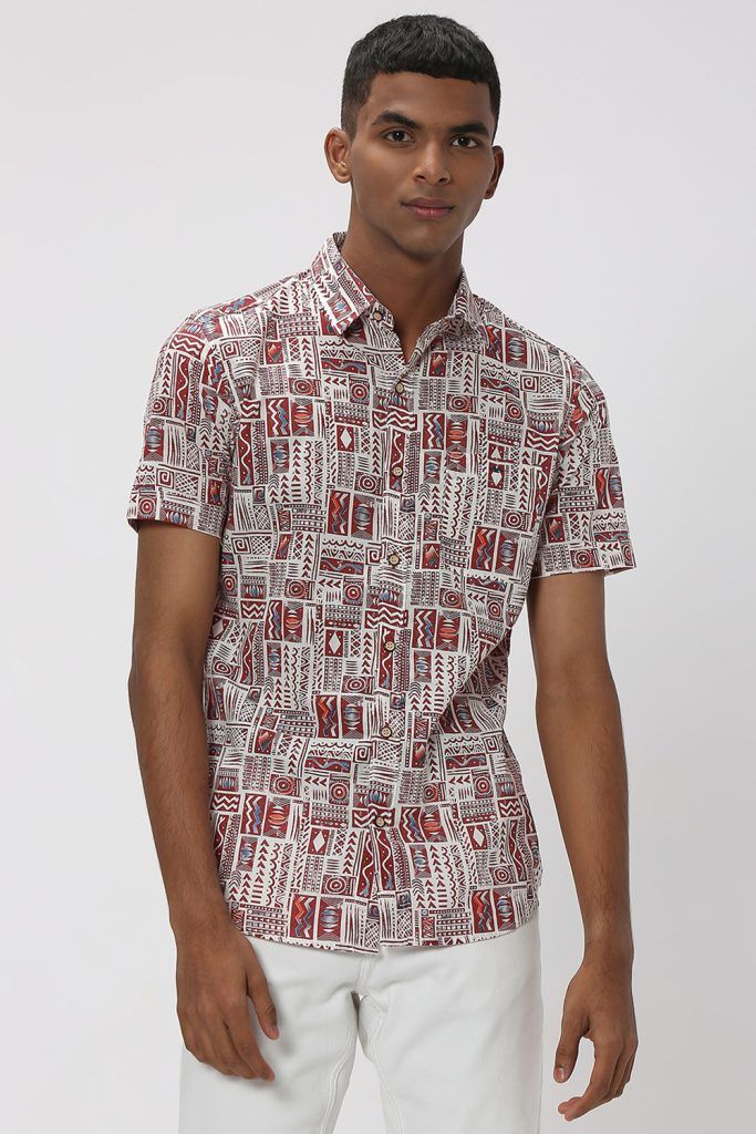 print casual shirts for men